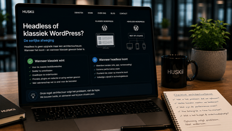 Headless of klassiek WordPress? De eerlijke afweging